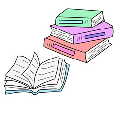 stack of books