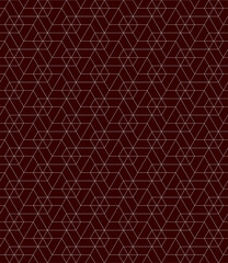 Vector seamless cubic hexagon pattern. Abstract geometric low poly background. Stylish grid texture.