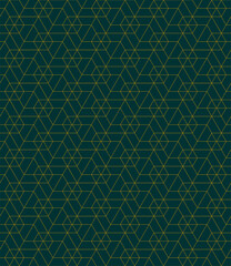 Vector seamless cubic hexagon pattern. Abstract geometric low poly background. Stylish grid texture.