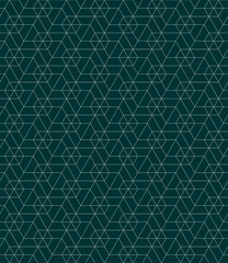 Fototapeta premium Vector seamless cubic hexagon pattern. Abstract geometric low poly background. Stylish grid texture.