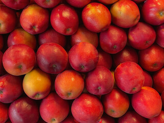Fresh apples at the fruit market.