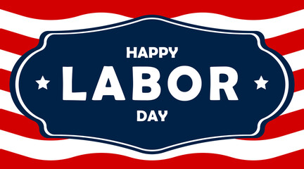 HAPPY LABOUR DAY CELEBRATION BANNER. Vector