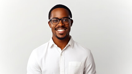 Obraz premium Lachender afrikanischer Mann. Generiert mit KI