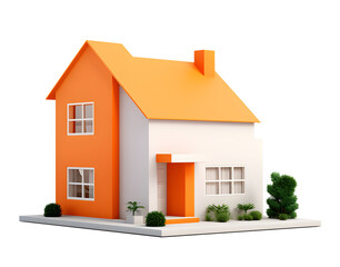 Mini house model. Real estate concept. illustration. - 625971576
