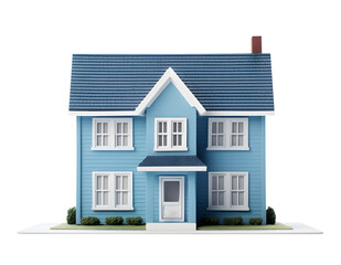 Mini house model. Real estate concept. illustration. - obrazy, fototapety, plakaty