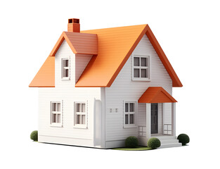 Mini house model. Real estate concept. illustration. - 625971586