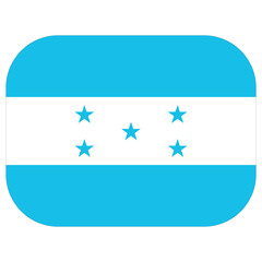 Honduras flag shape. Flag of Honduras