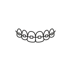 dental braces icon