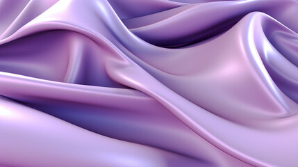 Obraz premium Luxury purple satin background with smooth lines. 3d render illustration. Ai generative.
