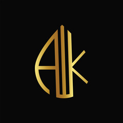 AK logo design for your company