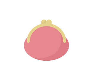 がま口の財布のイラスト