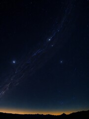 Naklejka premium night sky with stars