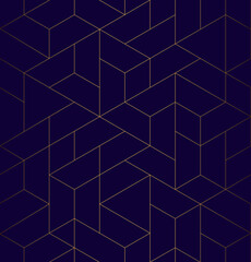 Vector seamless linear pattern. Abstract geometric background. Stylish fractal texture,