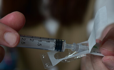 needle syringe syringe bottle
