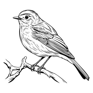 recommend clip art: European robin silhouette, European robin mascot logo, European robin Black and White Animal Symbol Design, Bird icon.
