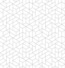 Vector seamless linear pattern. Abstract geometric background. Stylish fractal texture,