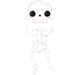 Cute Skeleton, Skull, Cute Halloween, Skeleton