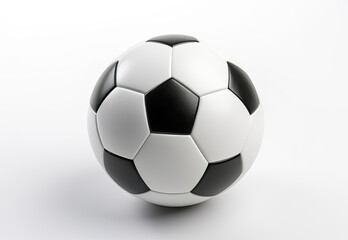 Fototapeta premium Soccer ball on white background 