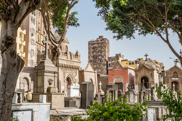Fototapeta na wymiar Cementerio en Egipto