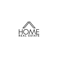 House home real estate logo design isolated on white background