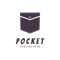 Jeans Pocket Logo Template Vector Illustration