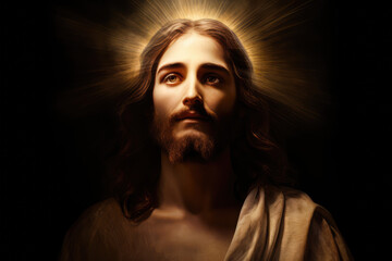 portrait of Jesus, savior of mankind, generative AI