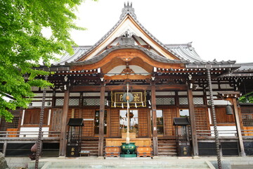 Obraz premium Saisyoin Temple in Hirosaki, Aomori, Japan - 日本 青森 弘前 金剛山 最勝院 拝殿