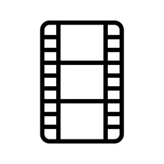 Film Strip icon. sign for mobile concept and web design color editable
