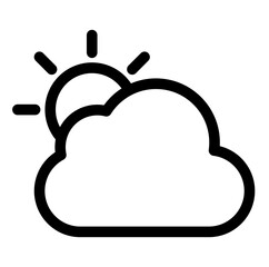 cloudy weather single icon simple graphic designs