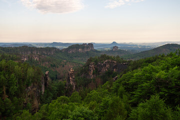 Obraz premium Landschaft in der Sächsischen Schweiz 