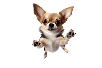 Cute Chihuahua Jumping Up Towards the Camera