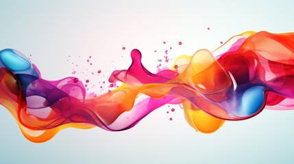 abstract colorful background with bubbles. Generative Ai. 