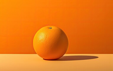 Orange isolated on an orange background