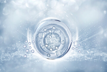 bubble serum on bokeh