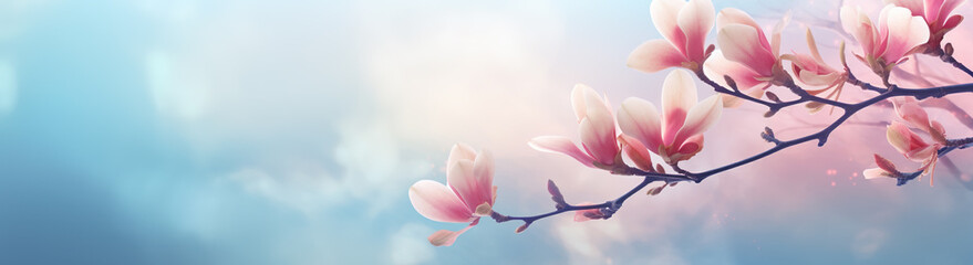 Generative AI: nature background banner