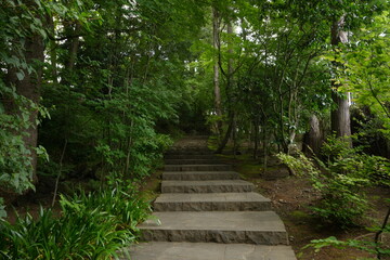 Fototapeta na wymiar Fujita Memorial Japanese Garden in Hirosaki, Aomori - 青森 弘前 藤田記念庭園