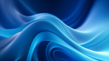 Obraz premium abstract blue wavy background, wallpaper for your design. Generative Ai. 