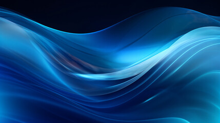 Obraz premium abstract blue wave, background for your design. Generative Ai. 