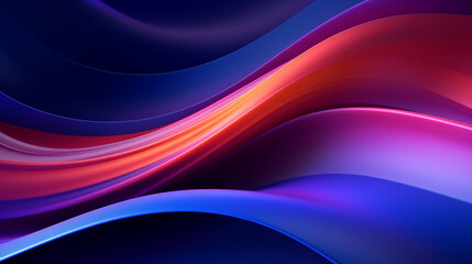 abstract background with red wave on dark blue, smartphone wallpaper. Generative Ai. 
