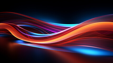 Fototapeta premium abstract wave background. Generative Ai. 