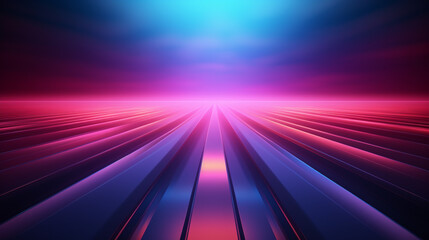 abstract background with rays in neon colors. Generative Ai. 