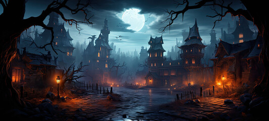game background halloween, casual game art design