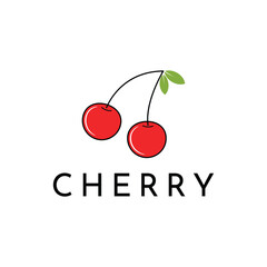 Cherry logo design creative idea