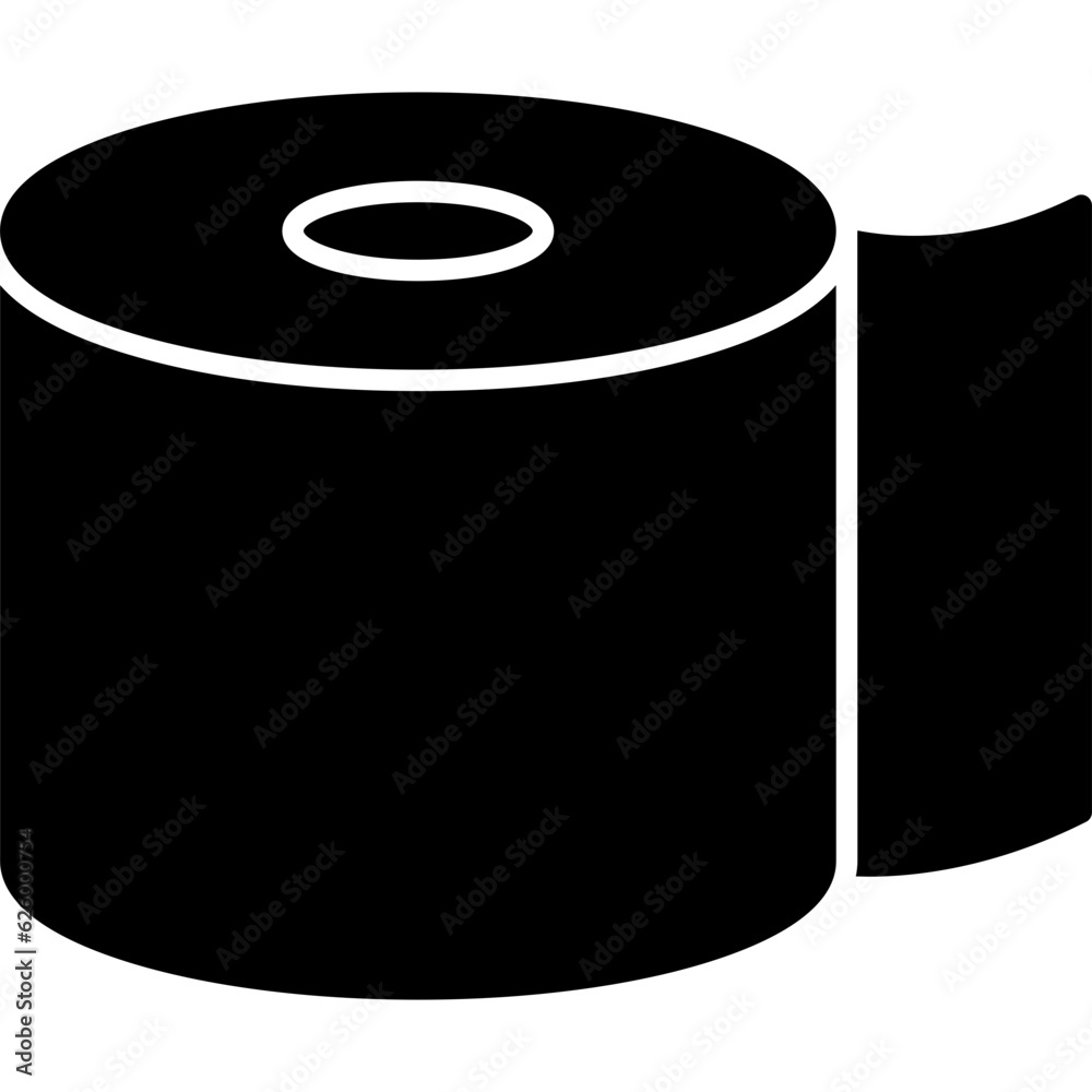 Canvas Prints toilet paper icon