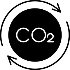 Fototapeta premium Carbon Cycle Icon