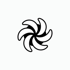 Fototapeta premium Propeller Icon. Fan Symbol – Vector. 