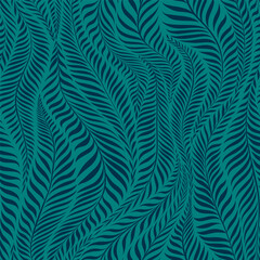 Seamless pattern with leaves. Abstract floral background. Vector illustration.