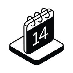 Calendar Icon vector stock illustration.