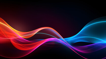 Radiant Waves: Vibrant Colored Background of Luminous Elegance