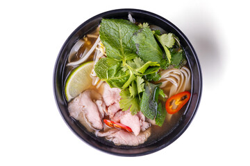 soup on white background for online restaurant menu 1